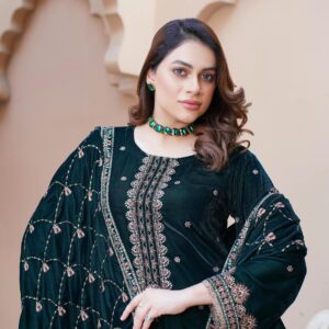 Dark green dress 3 piece