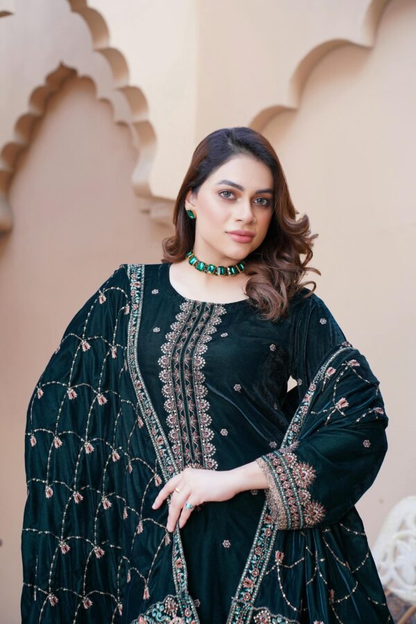 Dark green dress 3 piece