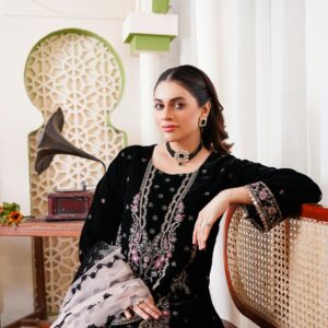 Unstitched black dress