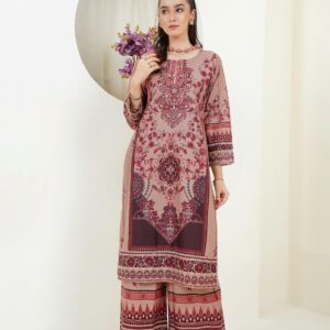 Unstitched printed kurta with trouser