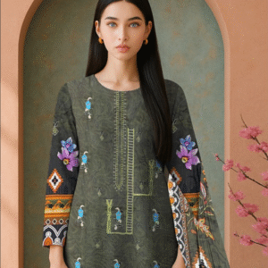 Gul Ahmed 3 Piece Linen (green)